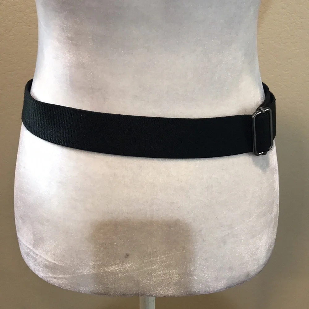 Nike Men’s Black Adjustable Elastic Baseball Belt-One Size from 29-45 inches